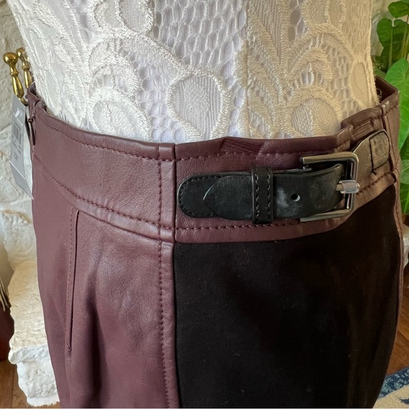 Ann Taylor faux leather burgundy pencil skirt NWT size 8P - Picture 12 of 12